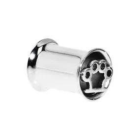 0 Gauge Stainless Steel Double Flare Brass Knuckle Tunnel