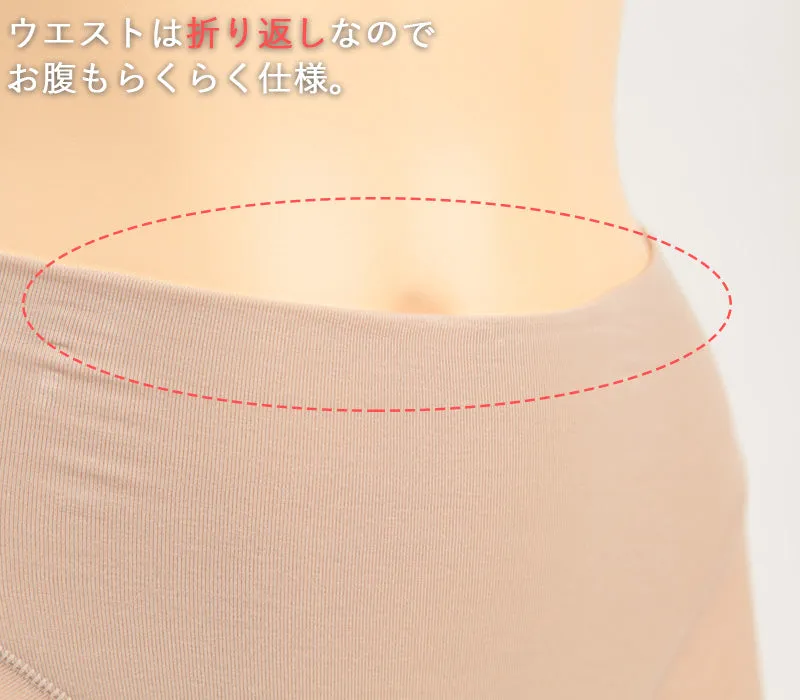 1分丈 ショーツ 深め レディース M～LL (深ばき 一分丈 ボクサーショーツ ボックスショーツ 締め付けない パンツ 下着 インナー) (在庫限り)