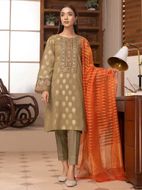 2 Piece Jacquard Suit-Embroidered (Unstitched)