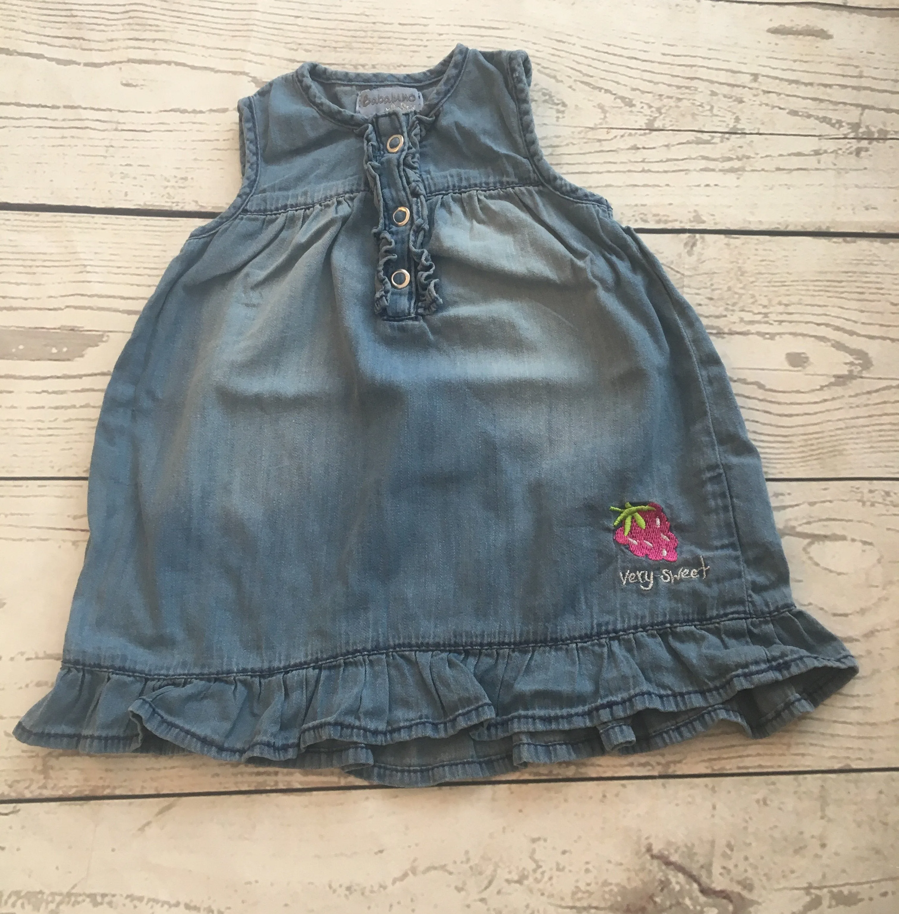 3-6 Months Designer Babaluno Denim Look Dress