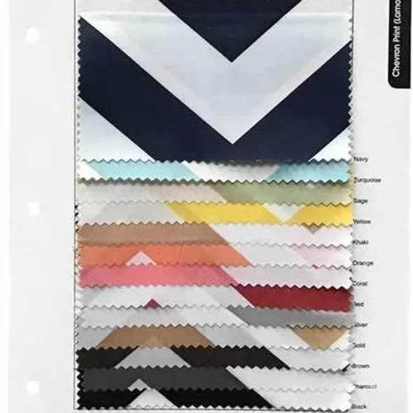 7pcs - Chevron Print (Lamour) Table Runner 14"x120" - Red and White