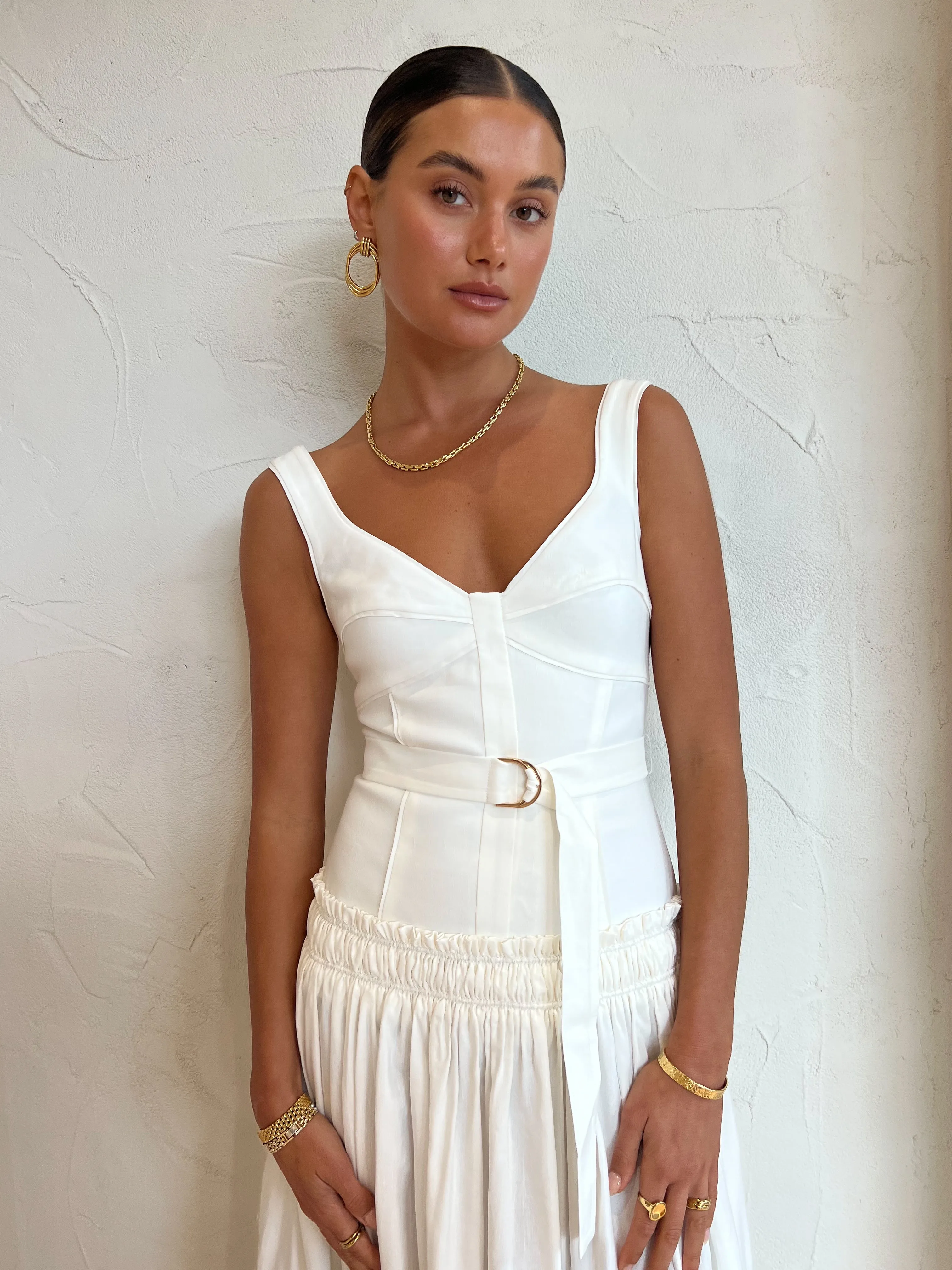 Acler Dyer Dress in Ivory