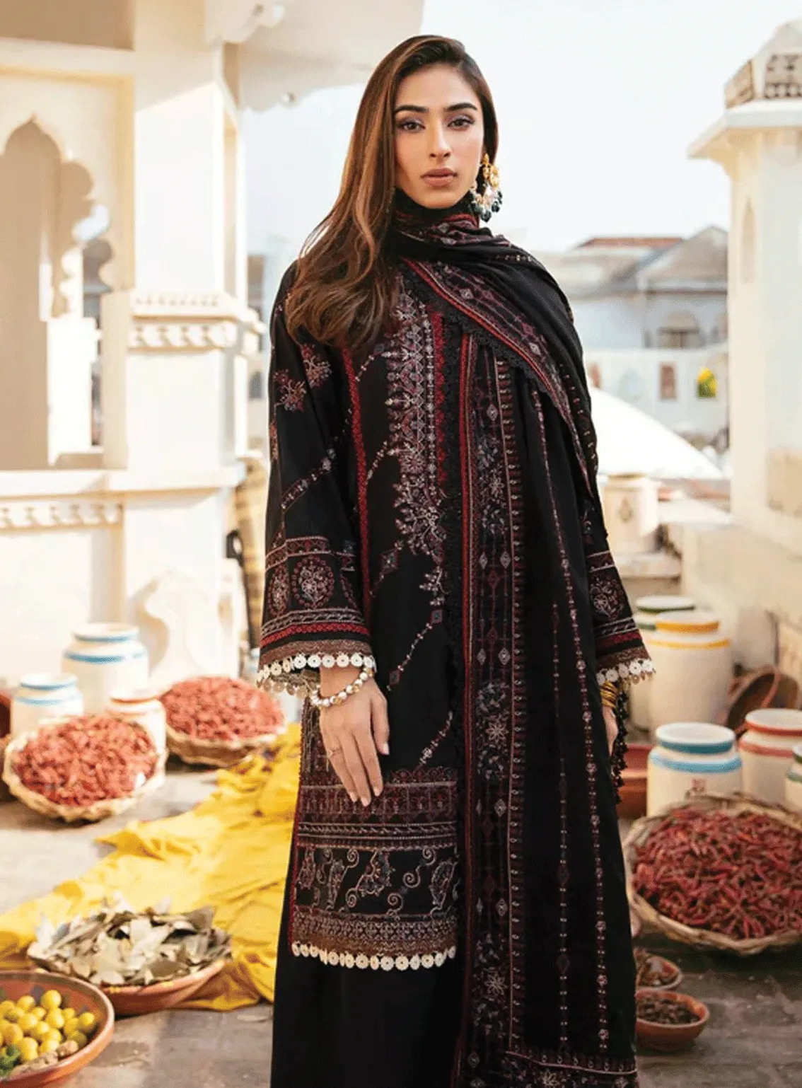 Afsanay By Florent Embroidered Khaddar Unstitched 3 Piece Suit - FL23AK FLK-6A