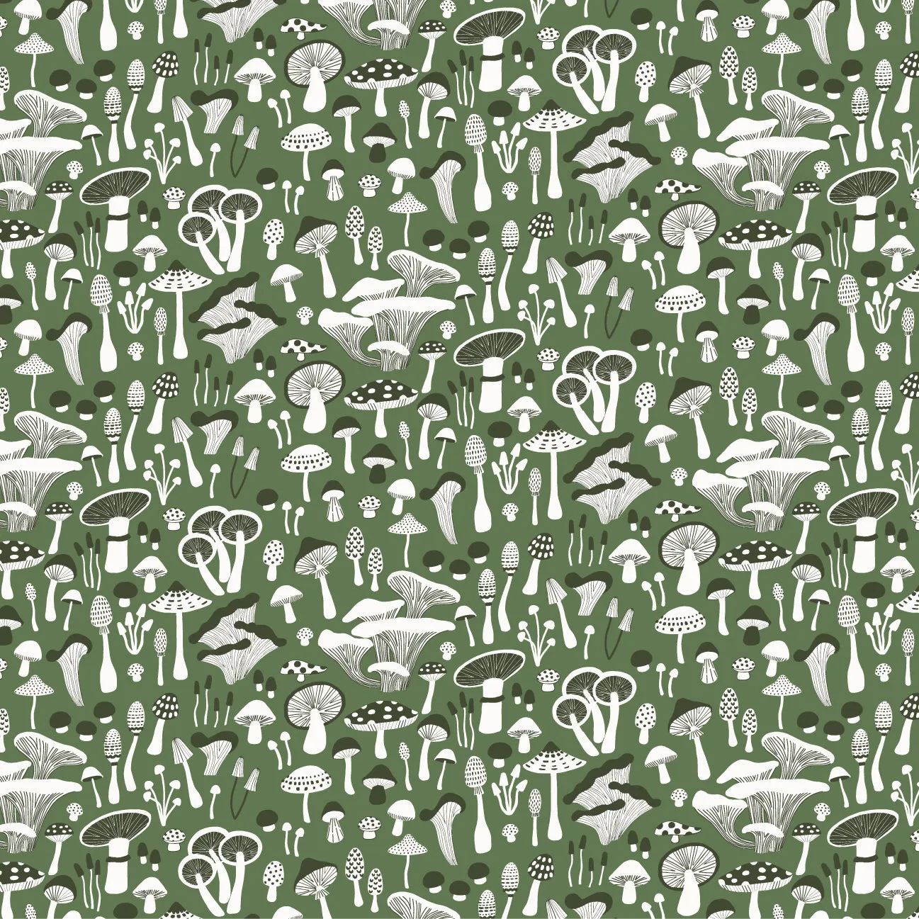 Alberta Dress - Fungi Green