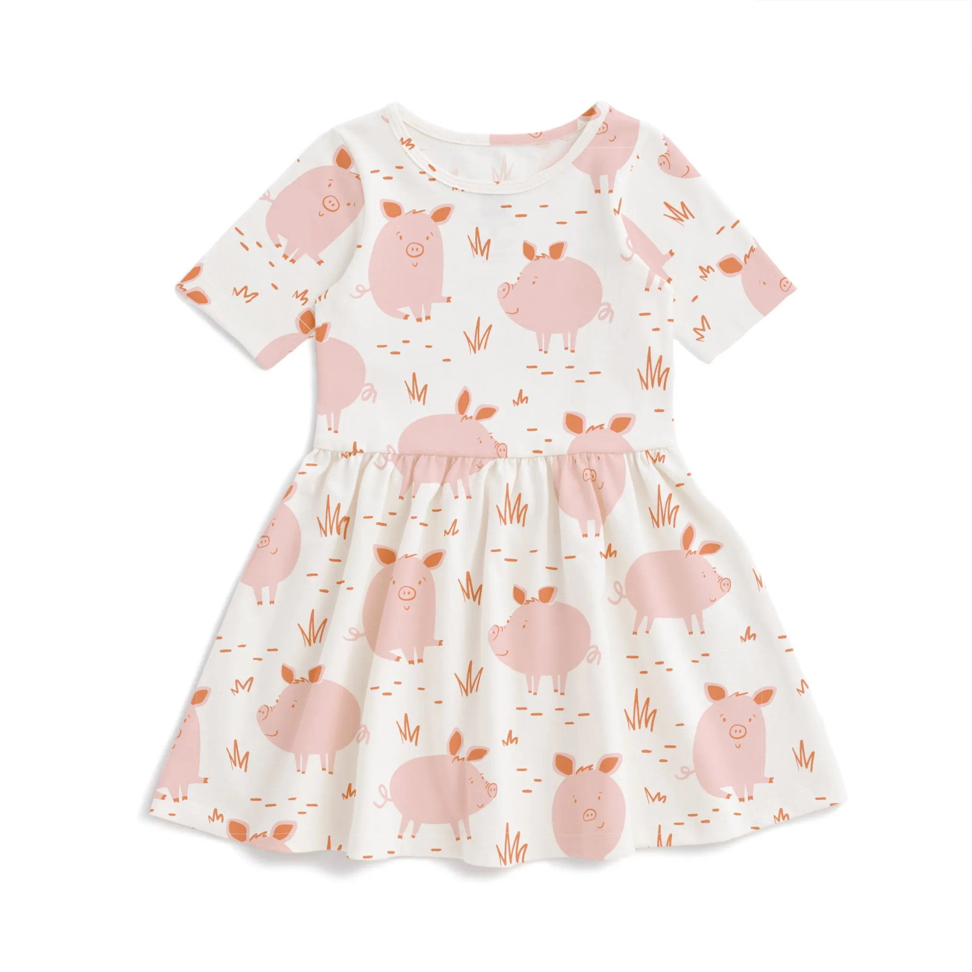 Alberta Dress - Pigs Pink