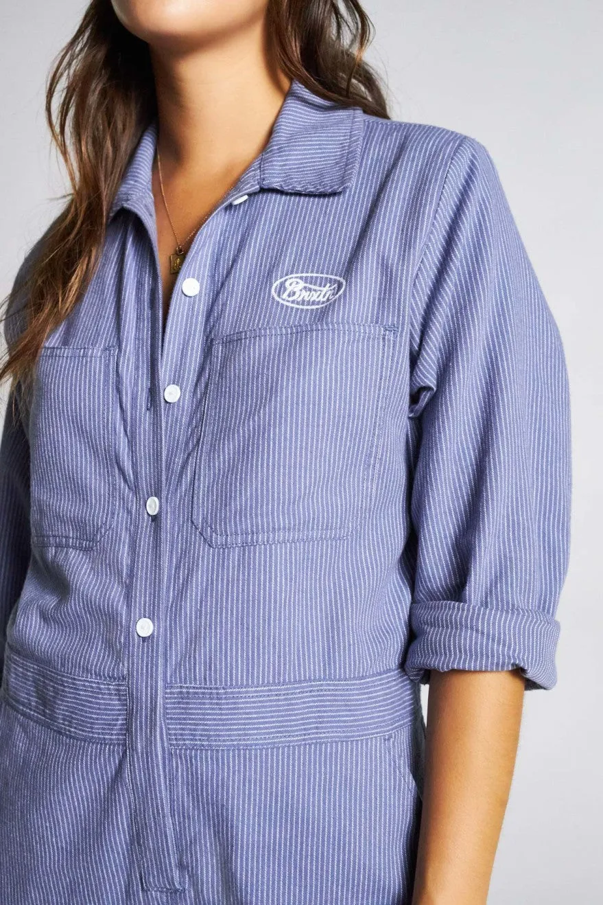 Albion Coverall - Washed Navy