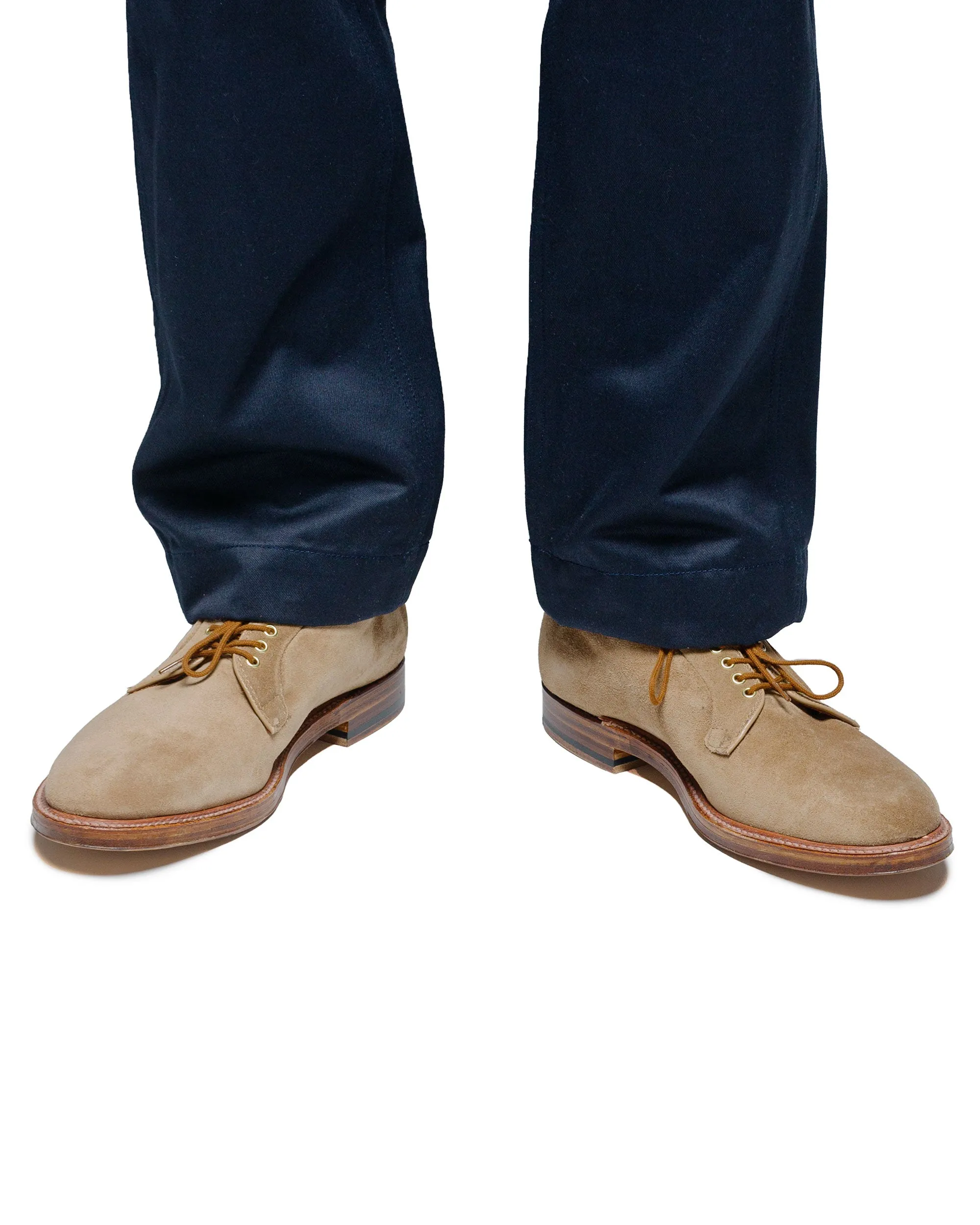 Alden Plain Toe Blucher Tan Suede G2401