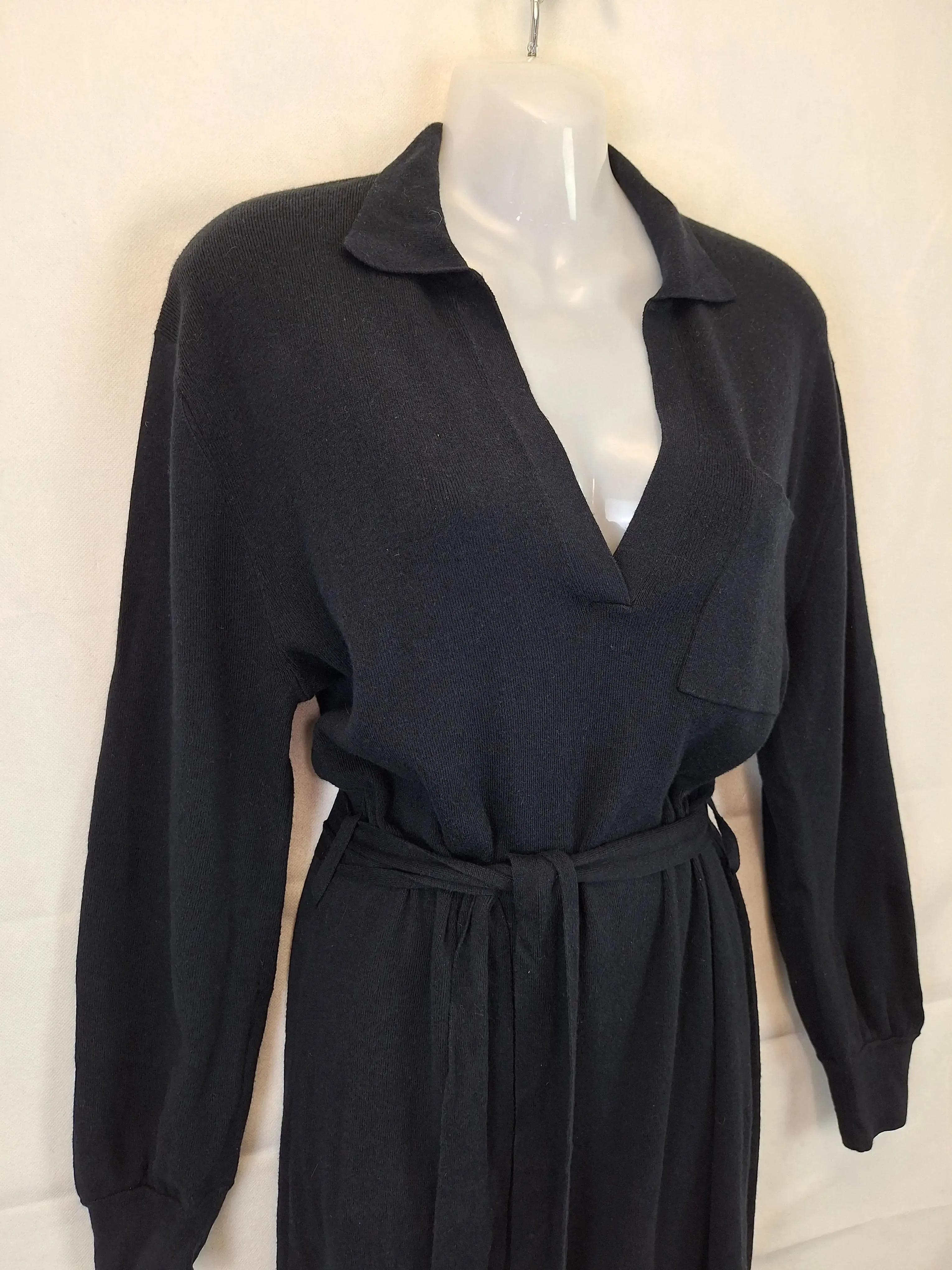 Bec & Bridge Knitted Johnny Collar Maxi Dress Size 8