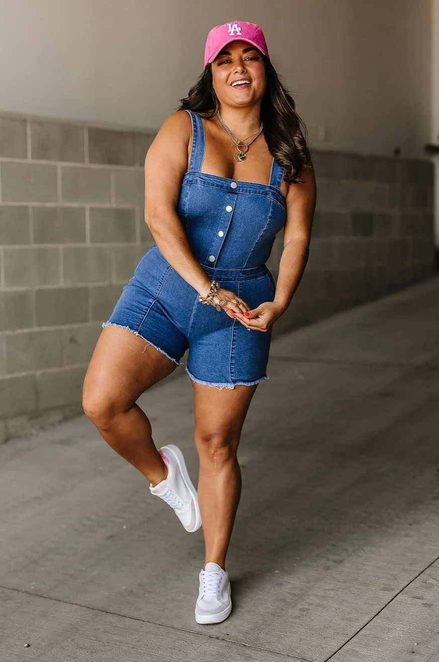Becky Denim Romper