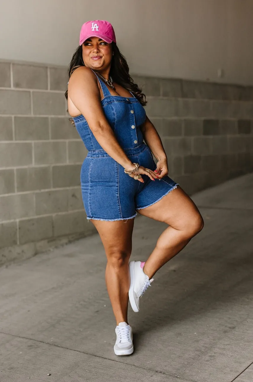 Becky Denim Romper