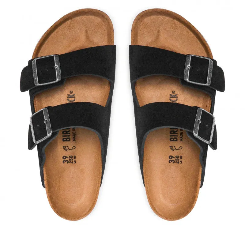 Birkenstock Arizona NU Reg Sandal Desert Buck Black