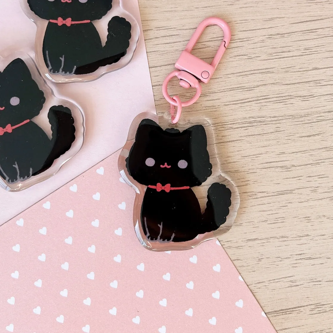 Black Cat Keychain
