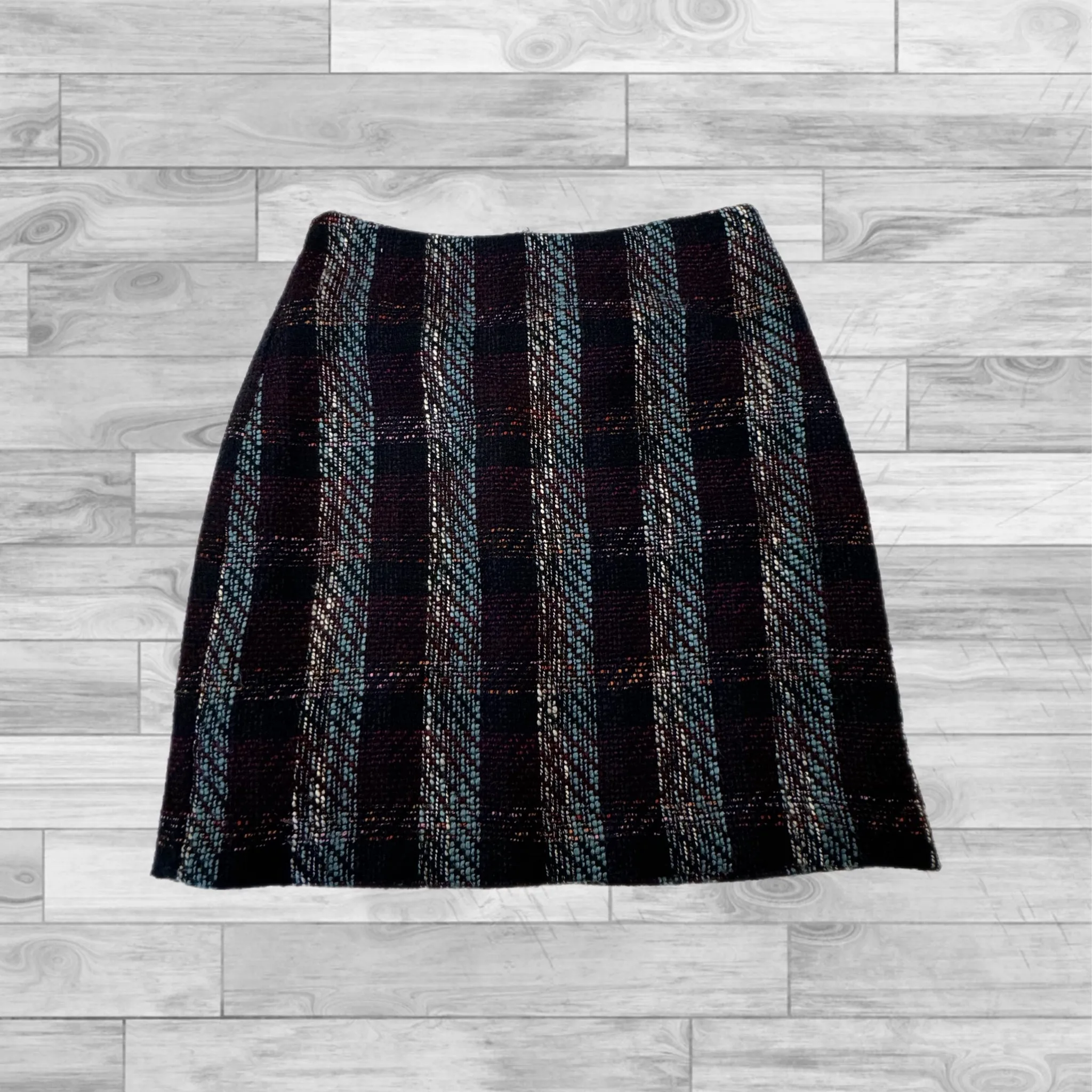 Blue & Purple Skirt Mini & Short Loft, Size 2petite