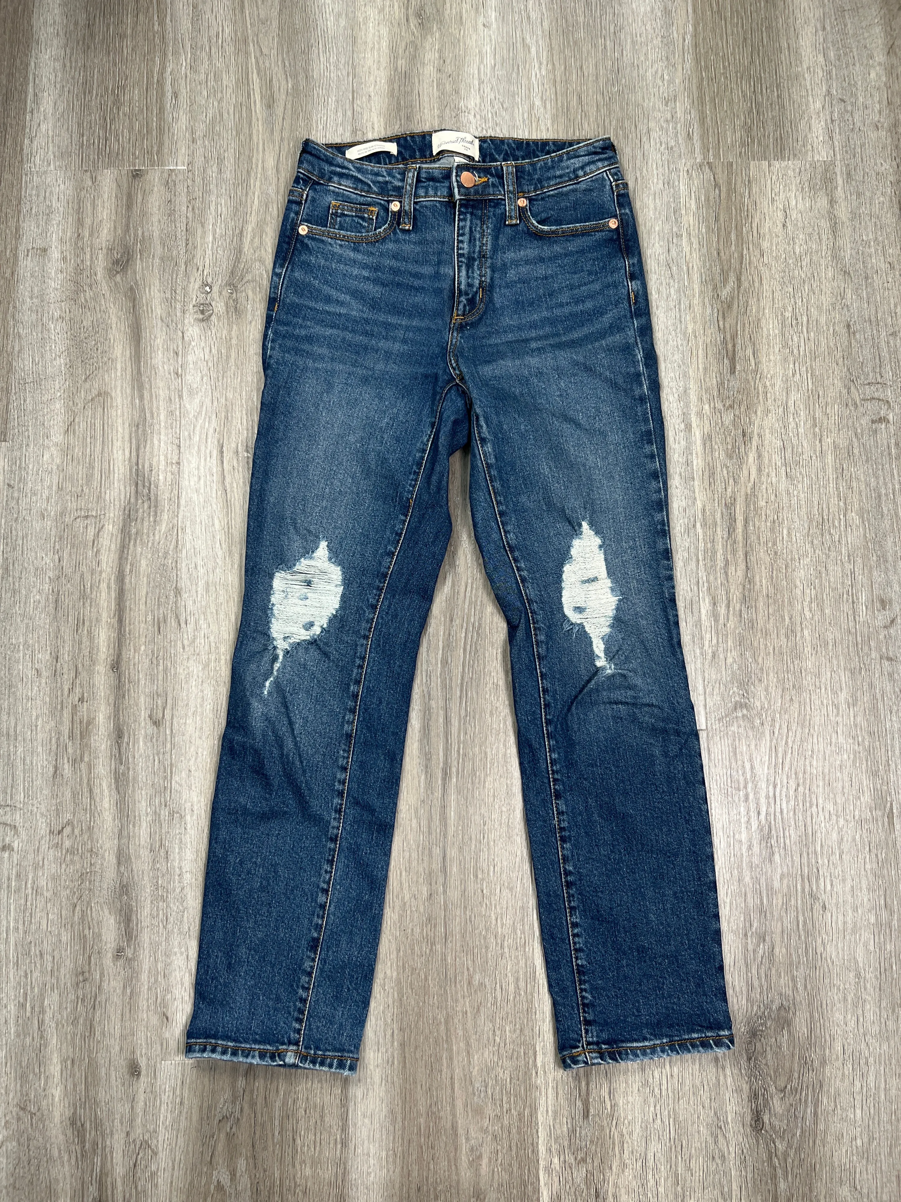 Blue Denim Jeans Straight Universal Thread, Size 00