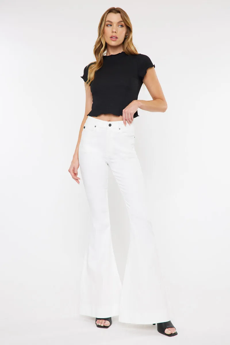 Sure! Heres an optimized title with additional descriptive modifiers:

Braelynn High Rise Super Flare Stretch Denim Jeans for Women
