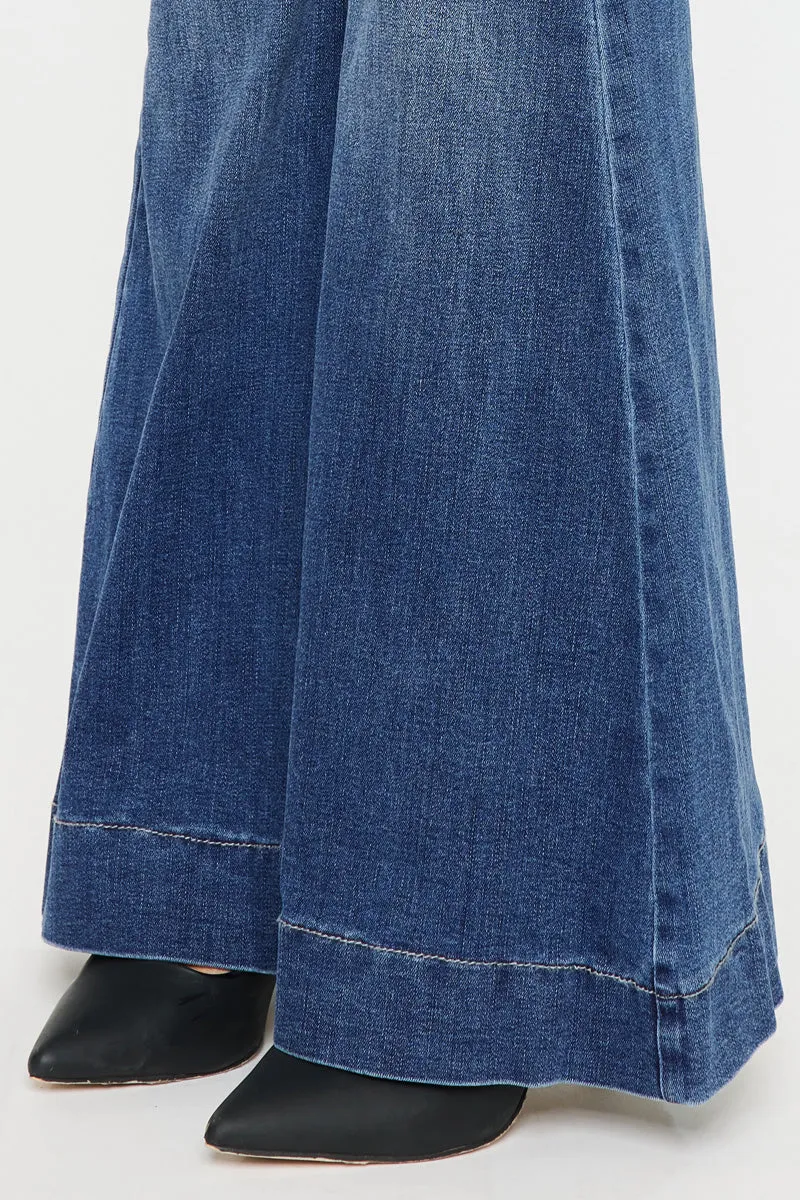 Sure! Heres an optimized title with additional descriptive modifiers:

Braelynn High Rise Super Flare Stretch Denim Jeans for Women