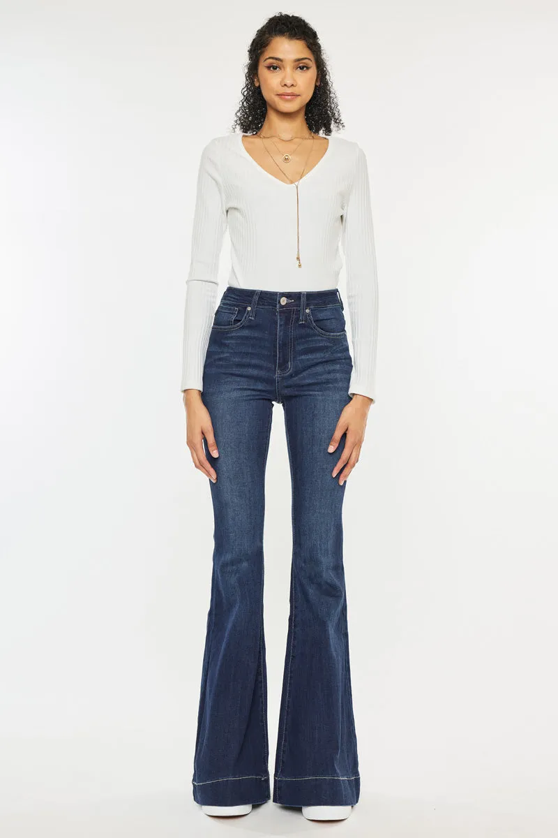 Sure! Heres an optimized title with additional descriptive modifiers:

Braelynn High Rise Super Flare Stretch Denim Jeans for Women