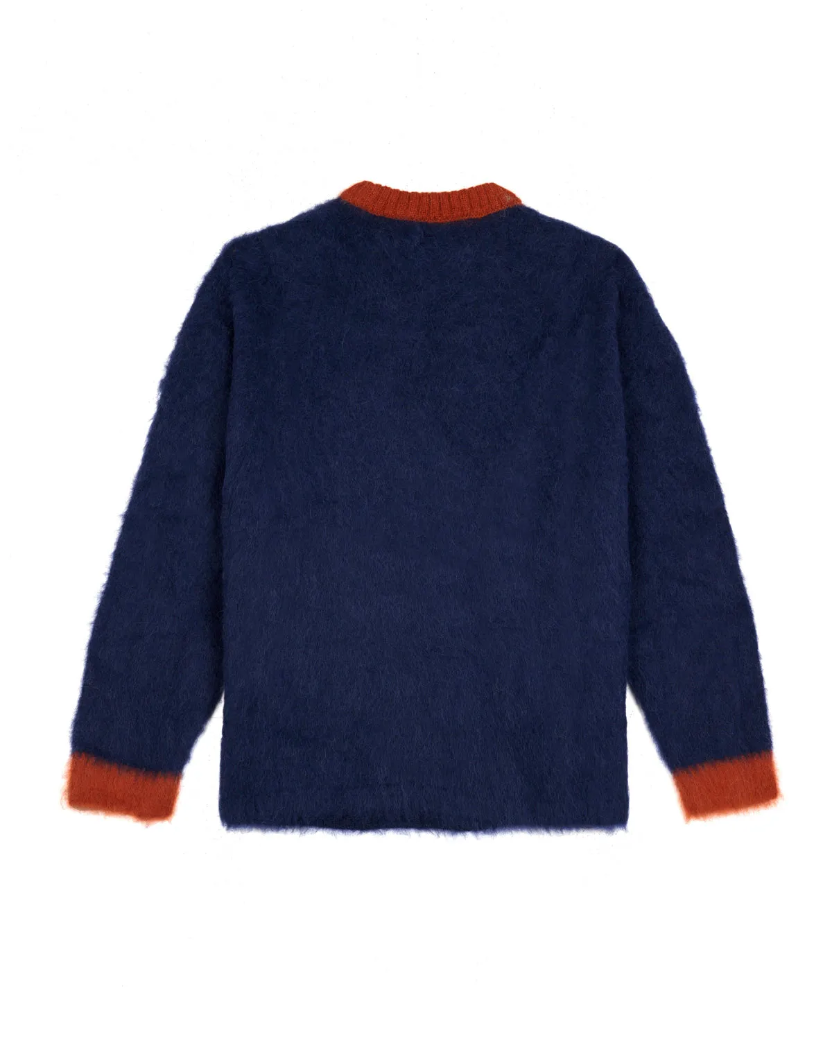 Brain Dead x NBA New York Knicks Alpaca Sweater - Navy