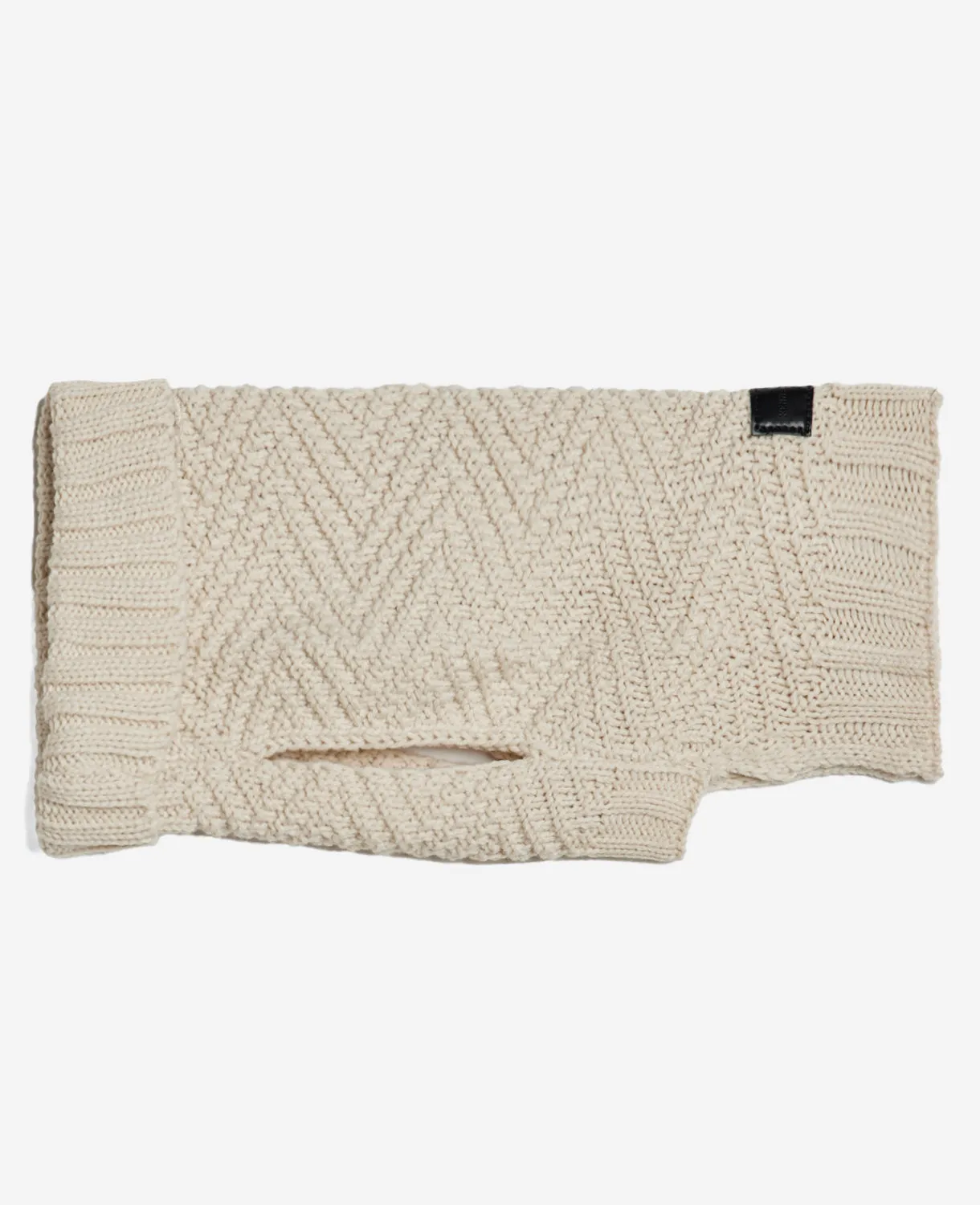 Cable Knit Dog Sweater