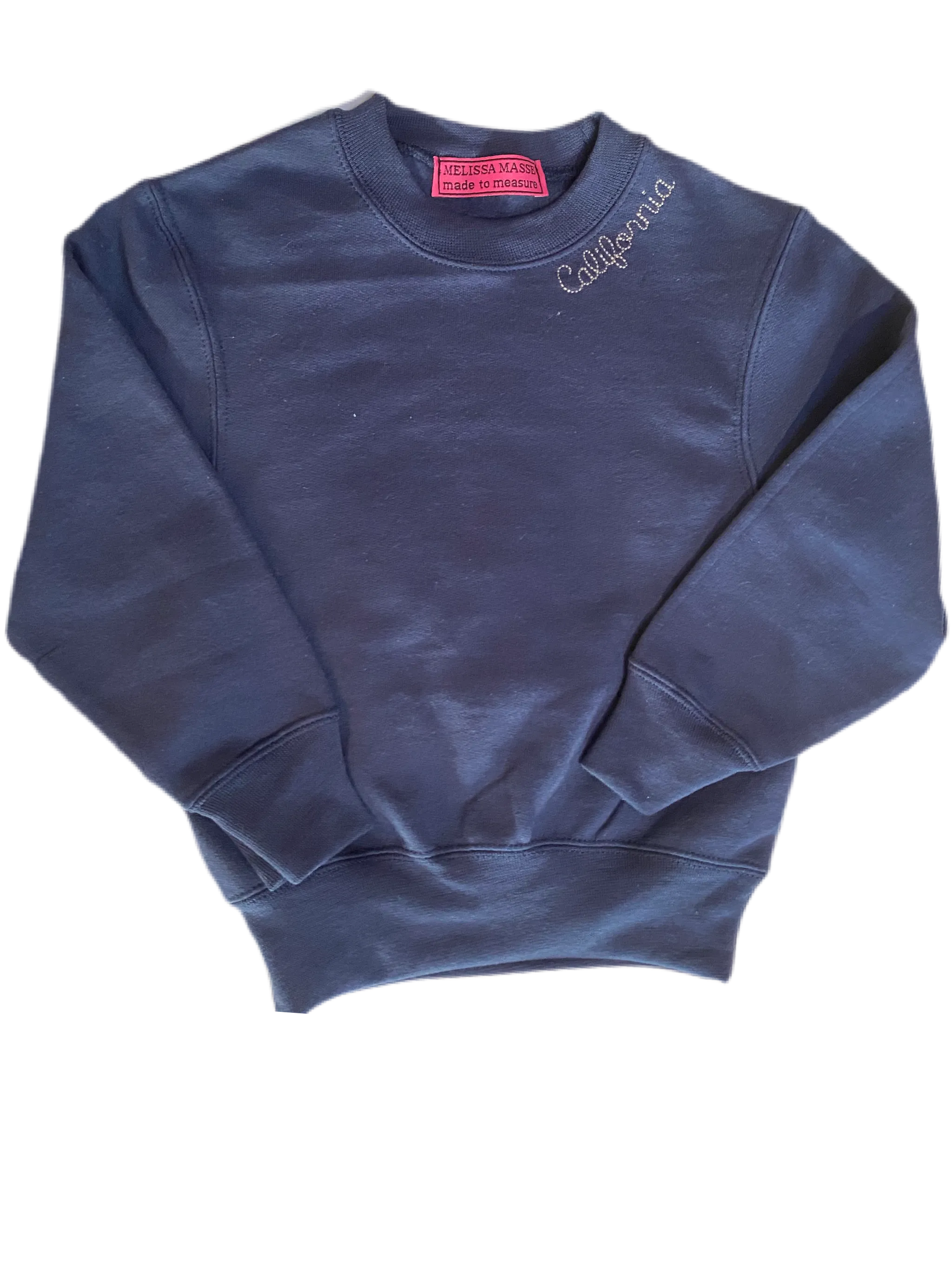 California embroidered sweatshirt-youth sizes unisex * available in sky blue, h. grey, navy, black