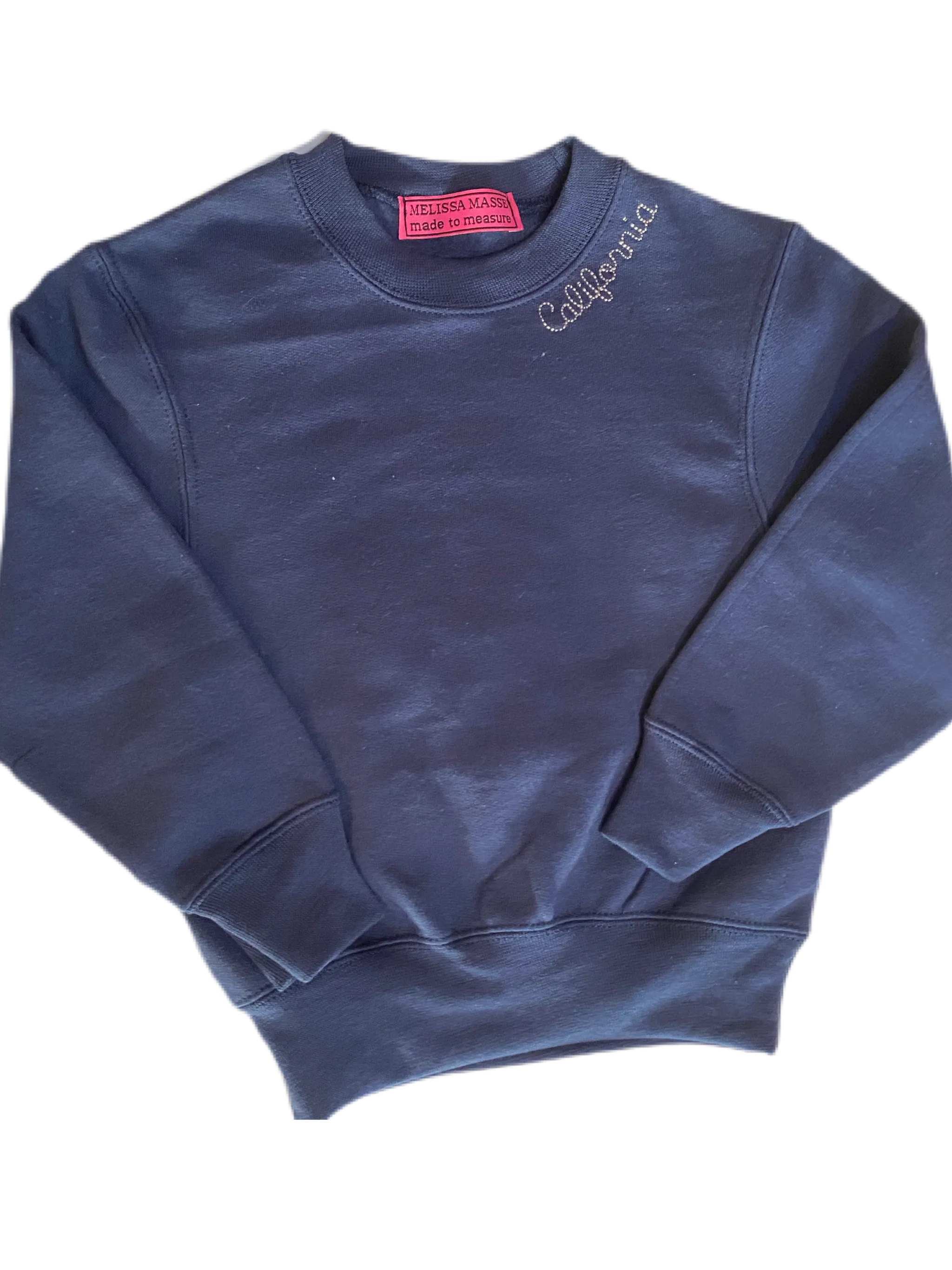 California embroidered sweatshirt-youth sizes unisex * available in sky blue, h. grey, navy, black