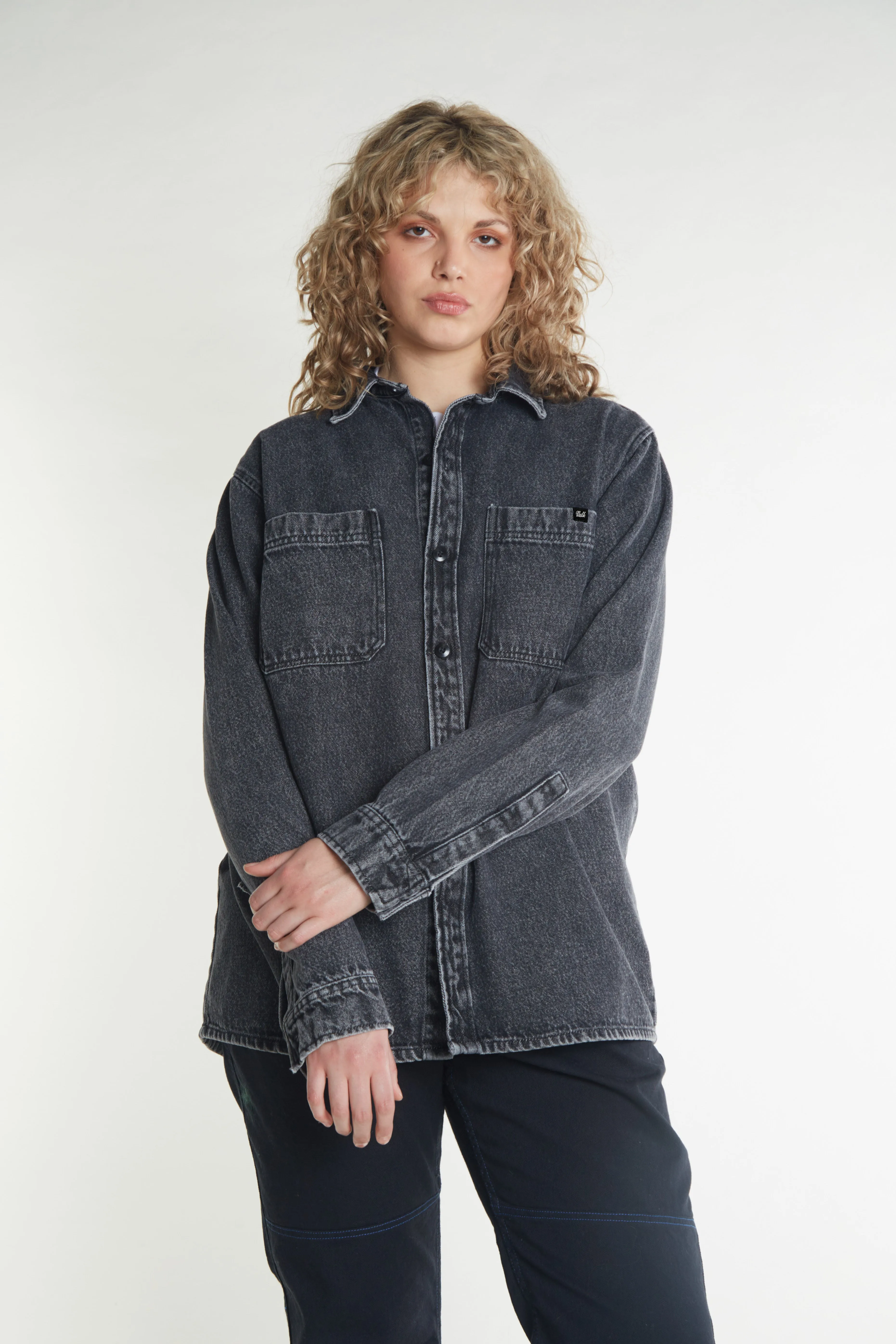 Campera Liviana Vulk Lacey Overshirt Black