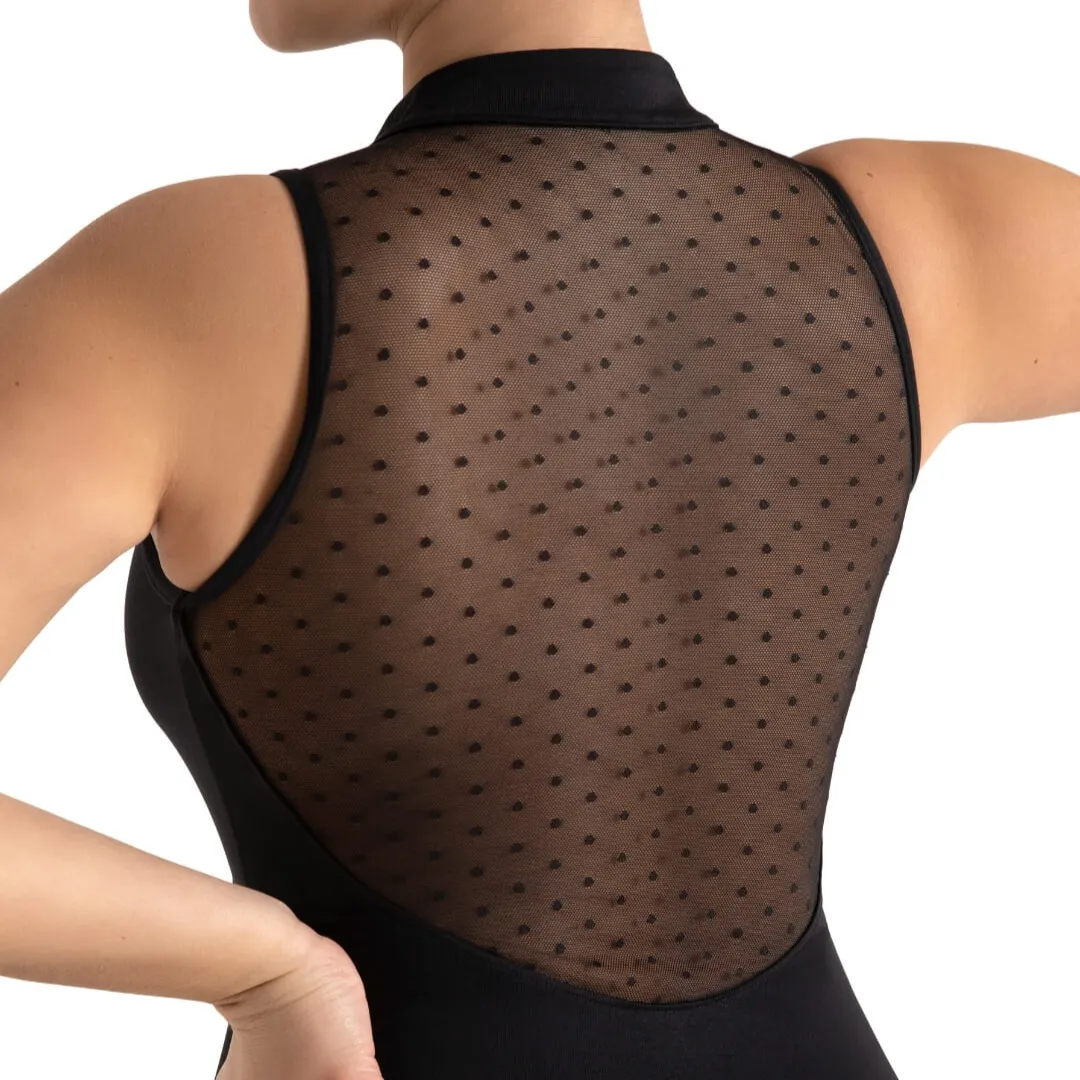 Capezio Spot on Adults Zip Front Leotard