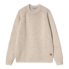 Carhartt WIP Anglistic Sweater - Speckled Moonbeam