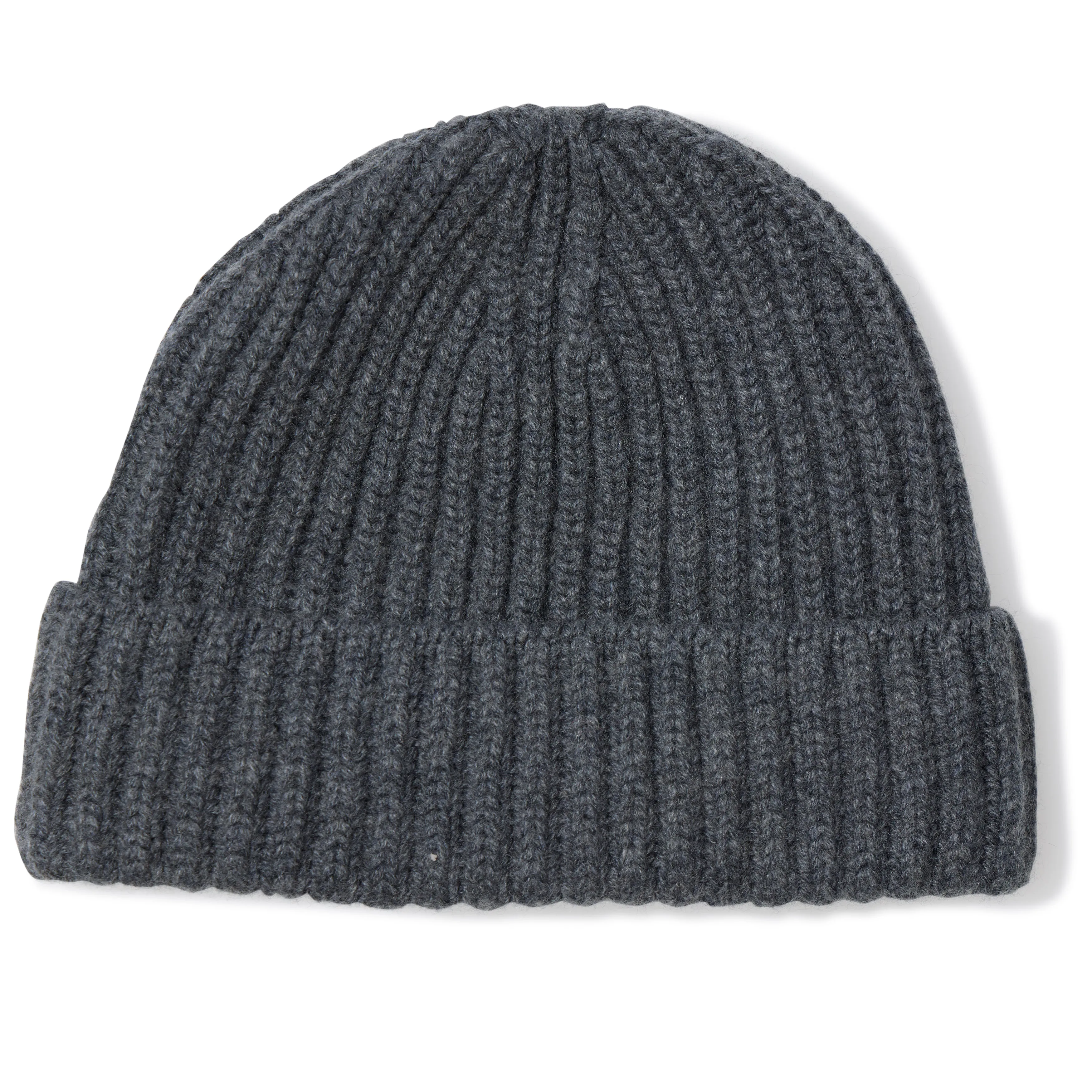 Cashmere Ribbed Knit Hat
