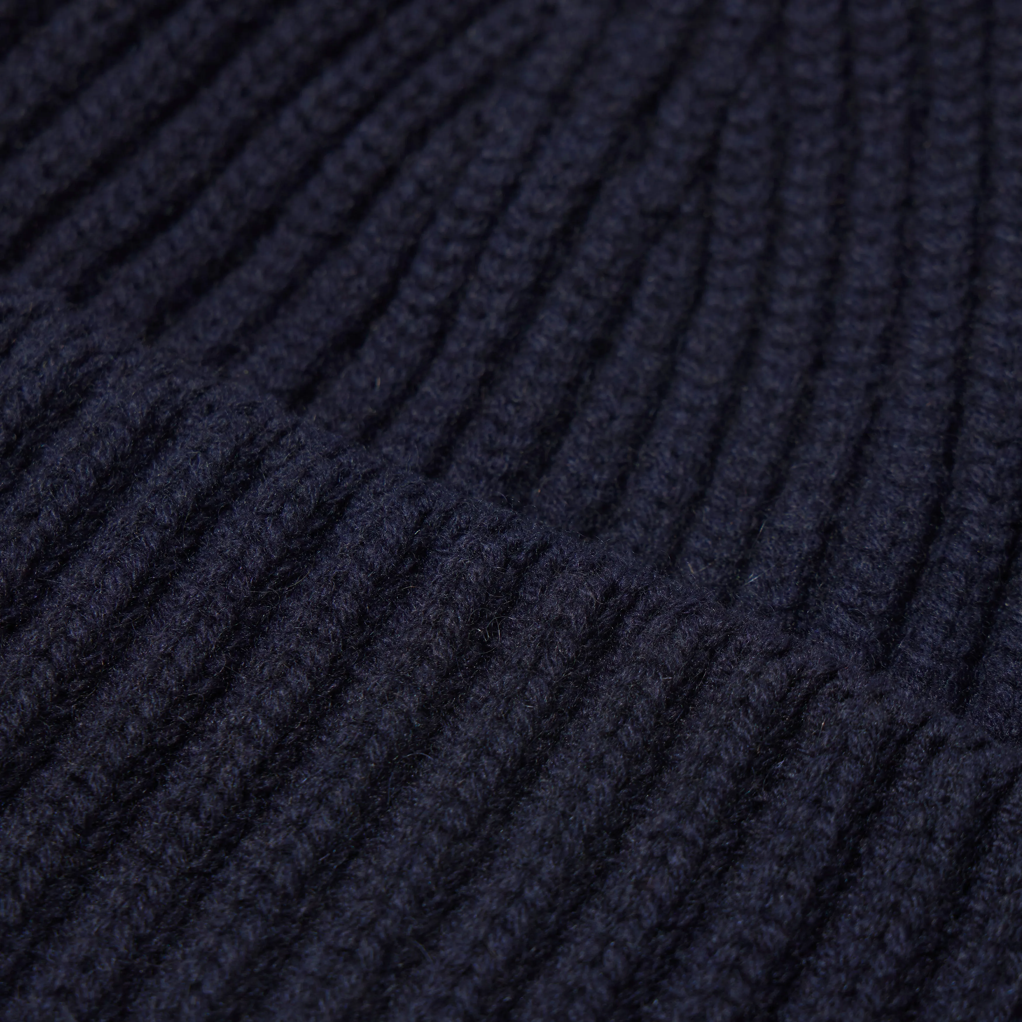 Cashmere Ribbed Knit Hat
