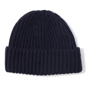 Cashmere Ribbed Knit Hat
