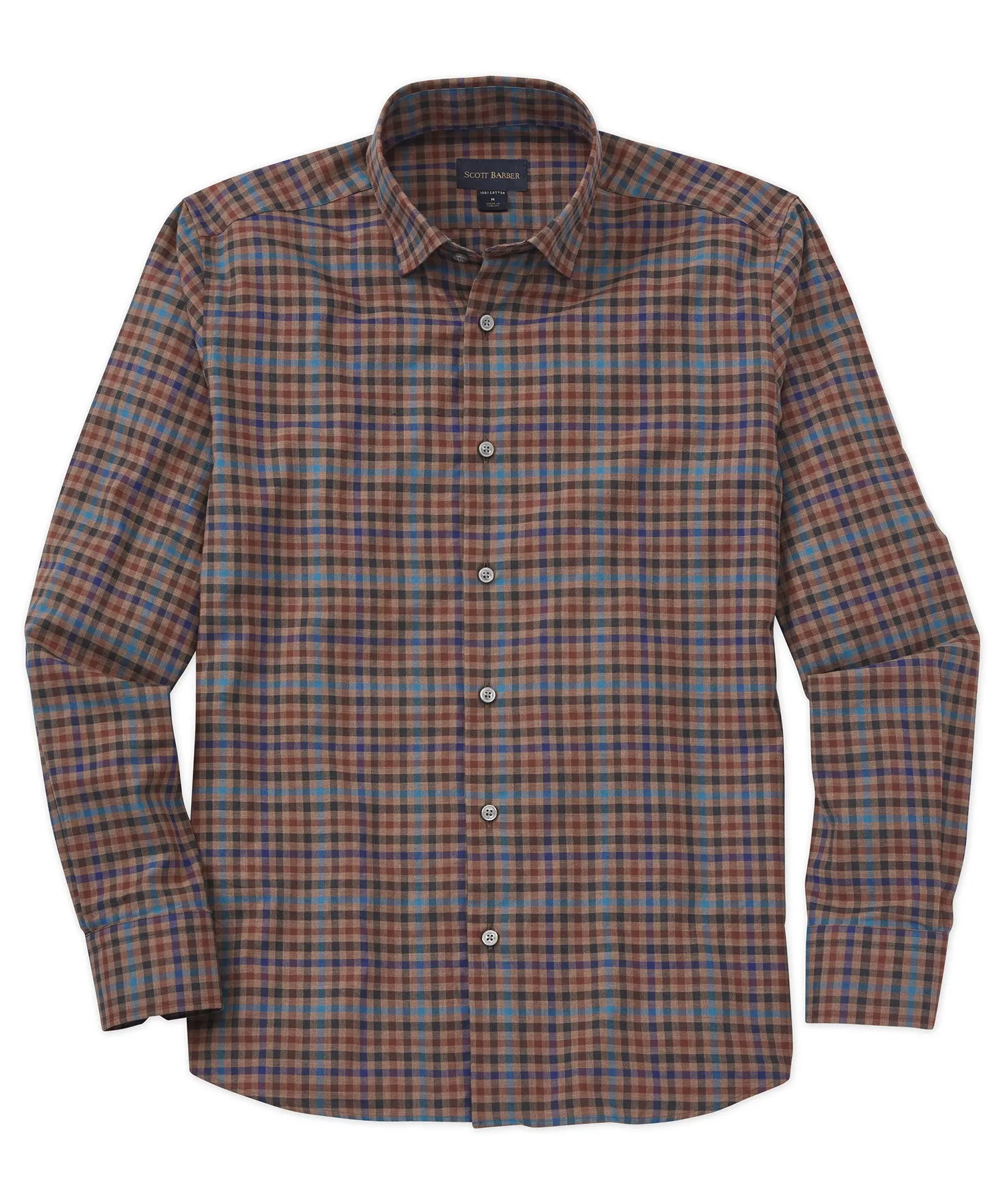 Cotton Melange Twill Sport Shirt