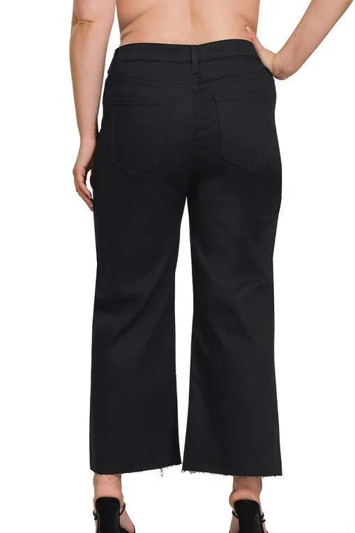 Curvy Crop Flare Jeans