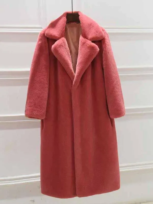 Daily Street Fashion Going out Winter Long Faux Fur Coat