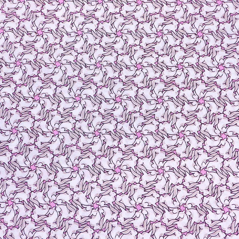 Deadstock Liberty Fabrics Tana Lawn™ - Tumbling Tails - Pink