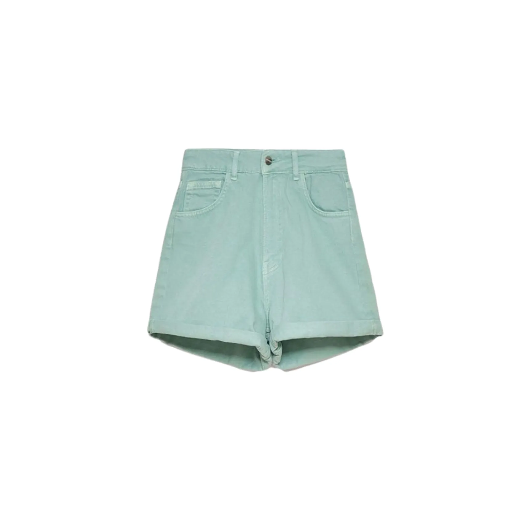 Denim Short - Mint Green