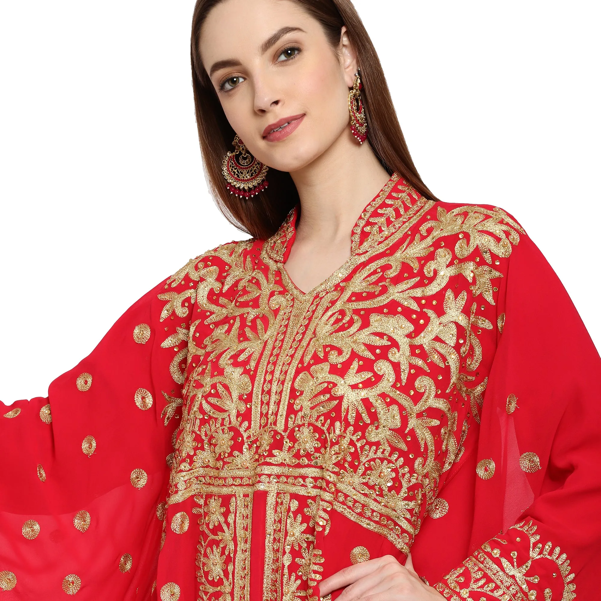 Designer Dubai Farasha Persian Maxi Takchita Dress