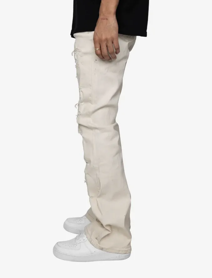 EPTM Kenny Flare Jeans Cream