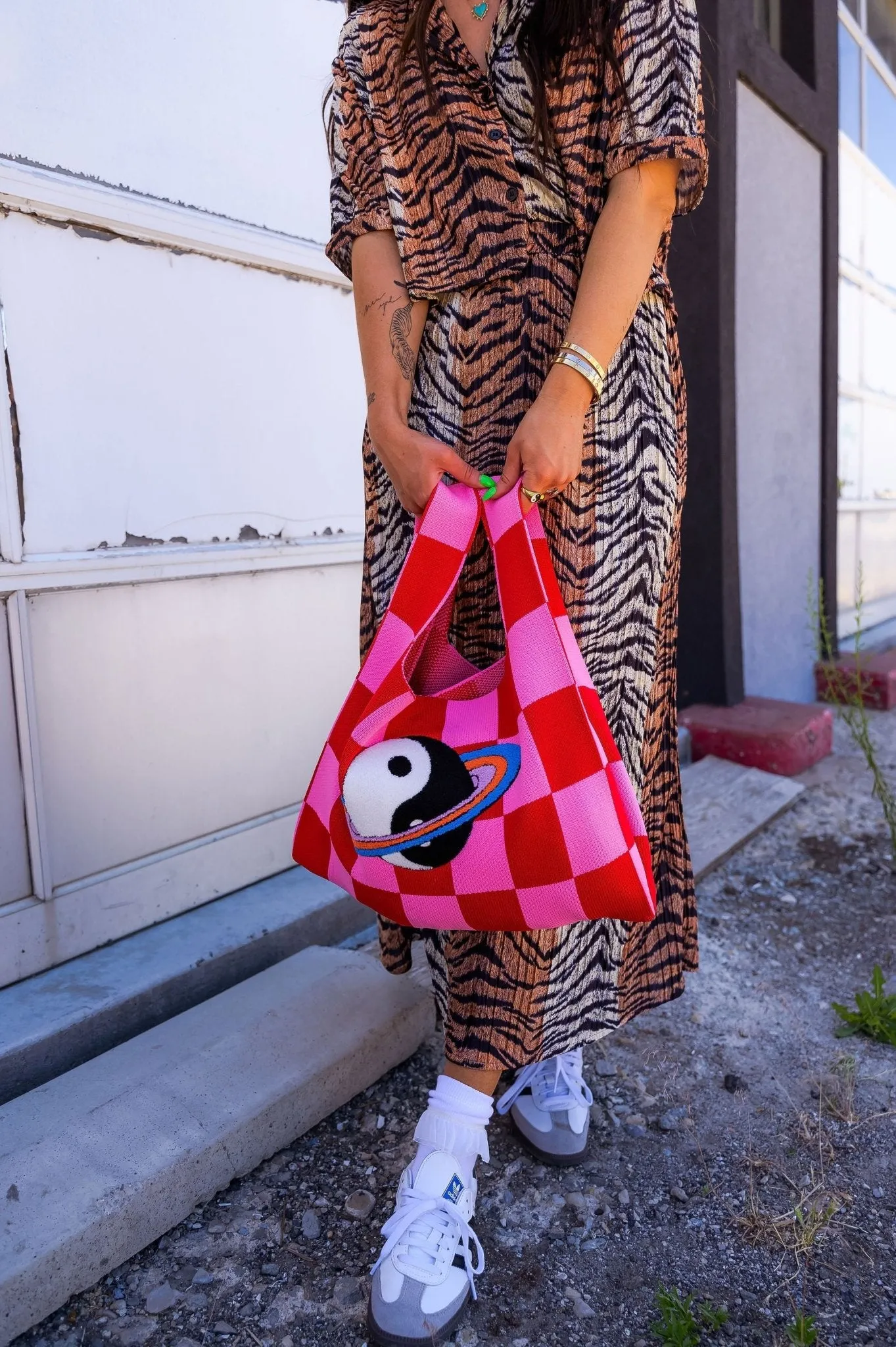 Ćest la Vie Plissé Skirt Set in Go Get 'Em Tiger