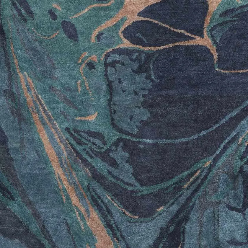 Fephe Modern Navy Area Rug