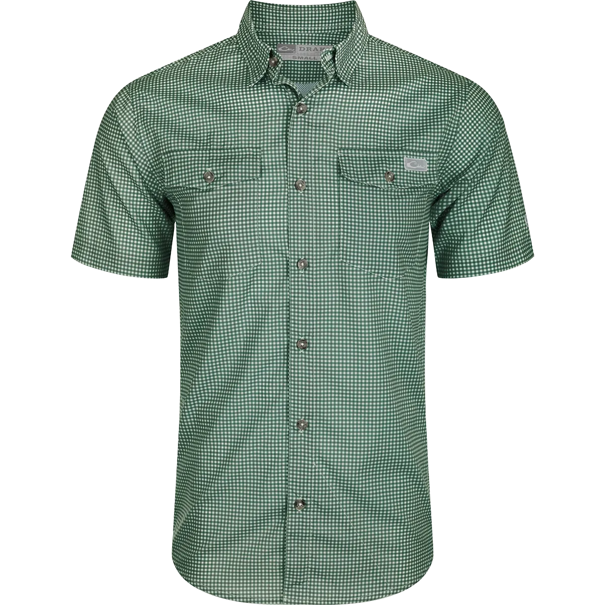 Frat Gingham Check Button-Down Short Sleeve Shirt
