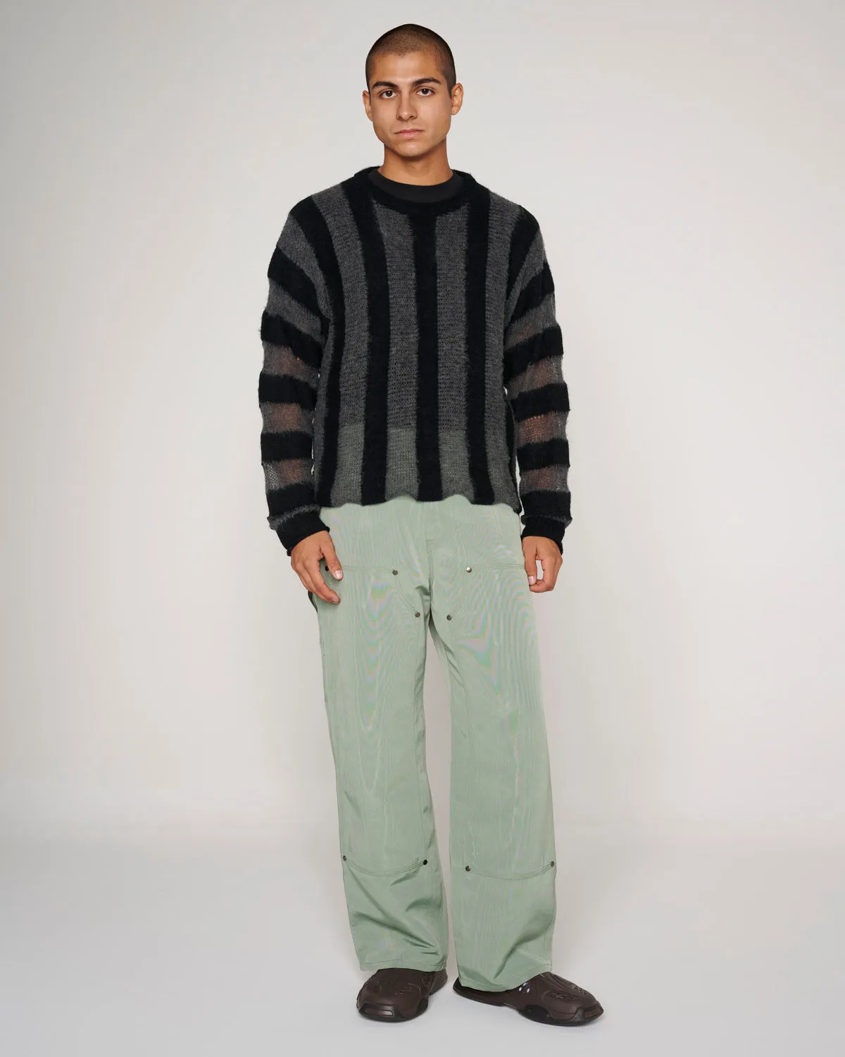 Fuzzy Threadbare Sweater - Black