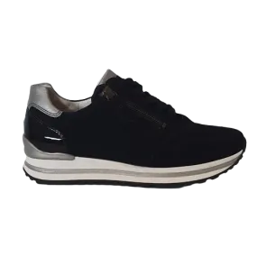 Gabor Wide Fitting Trainers - 66.528 - Black/Silver