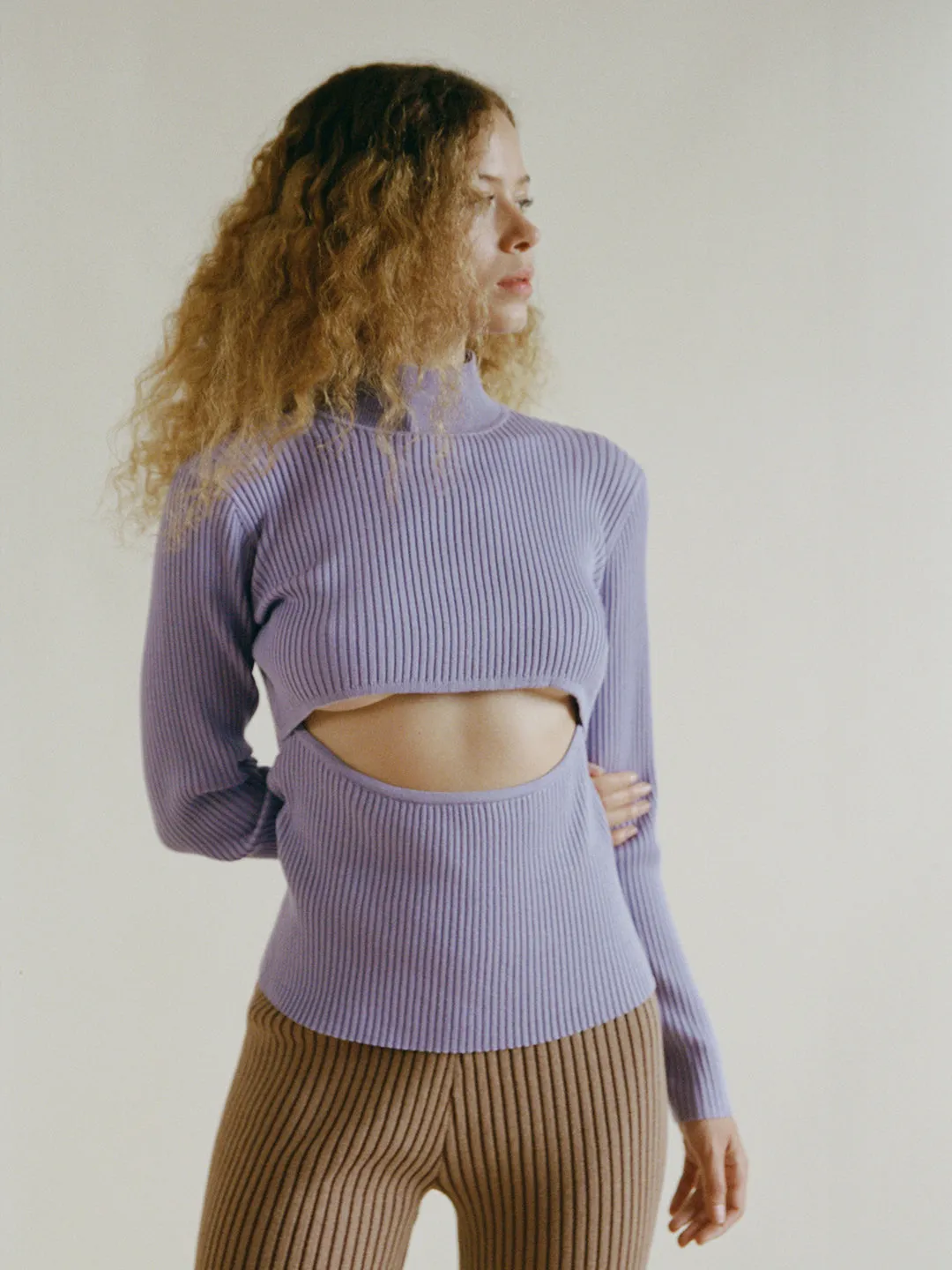 GEORGIA LILAC SWEATER