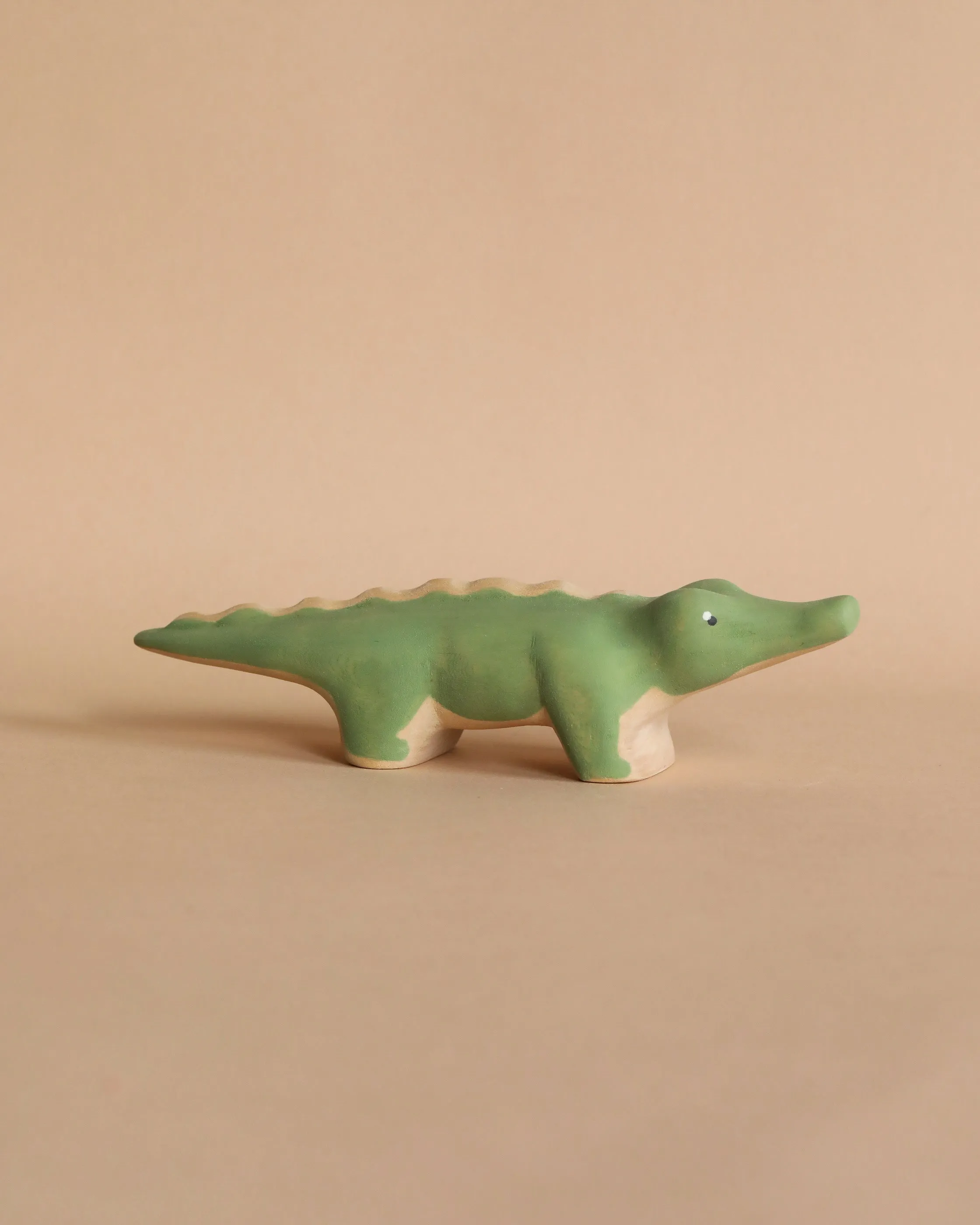 Handmade Wooden Crocodile