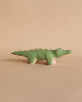 Handmade Wooden Crocodile