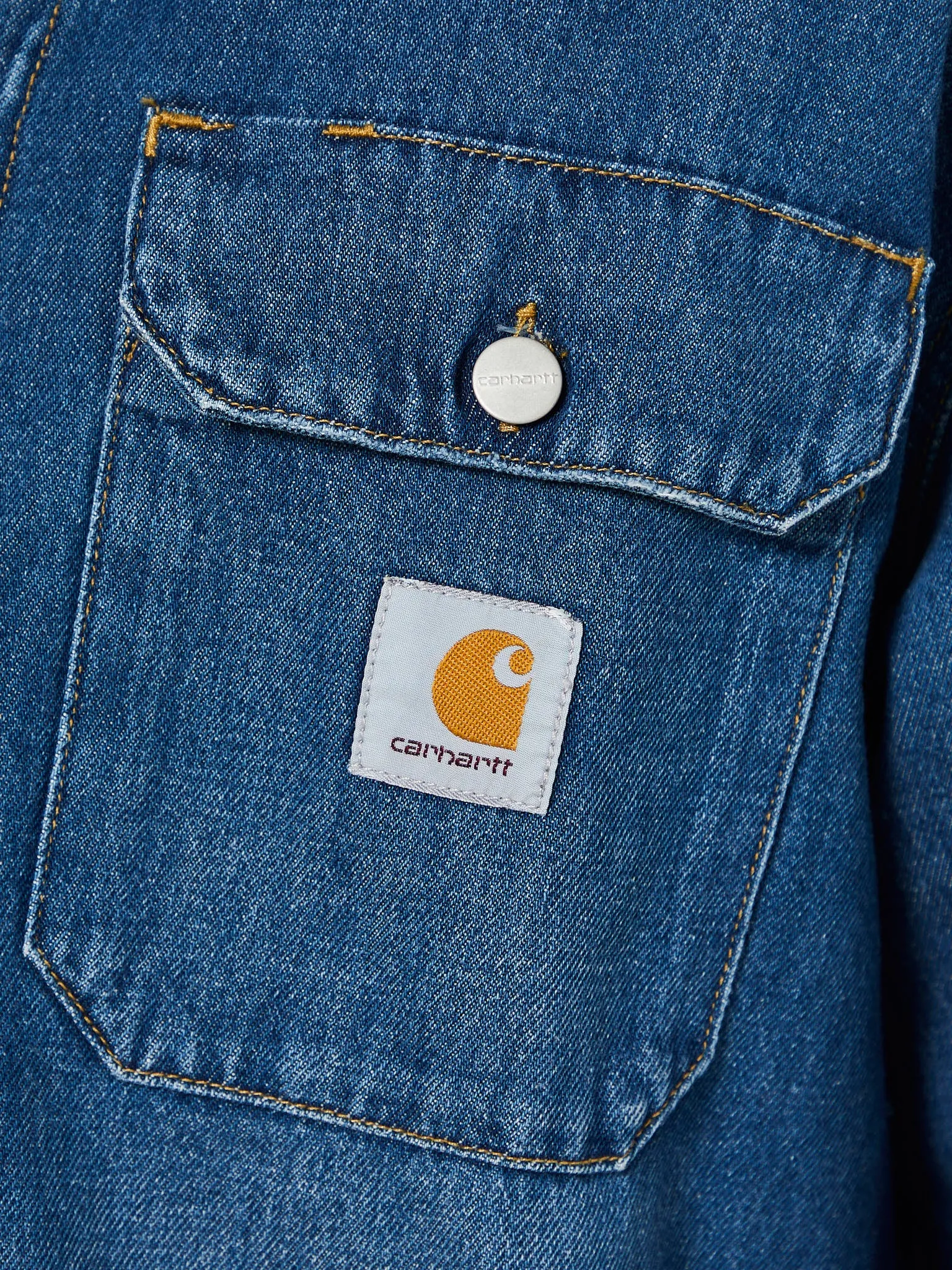 Harvey Shirt in Blue Dark Used Wash