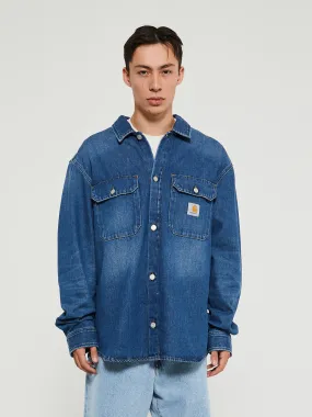 Harvey Shirt in Blue Dark Used Wash