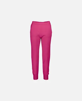 Hosen aus Cashmere in Rot - Lockerer Schnitt