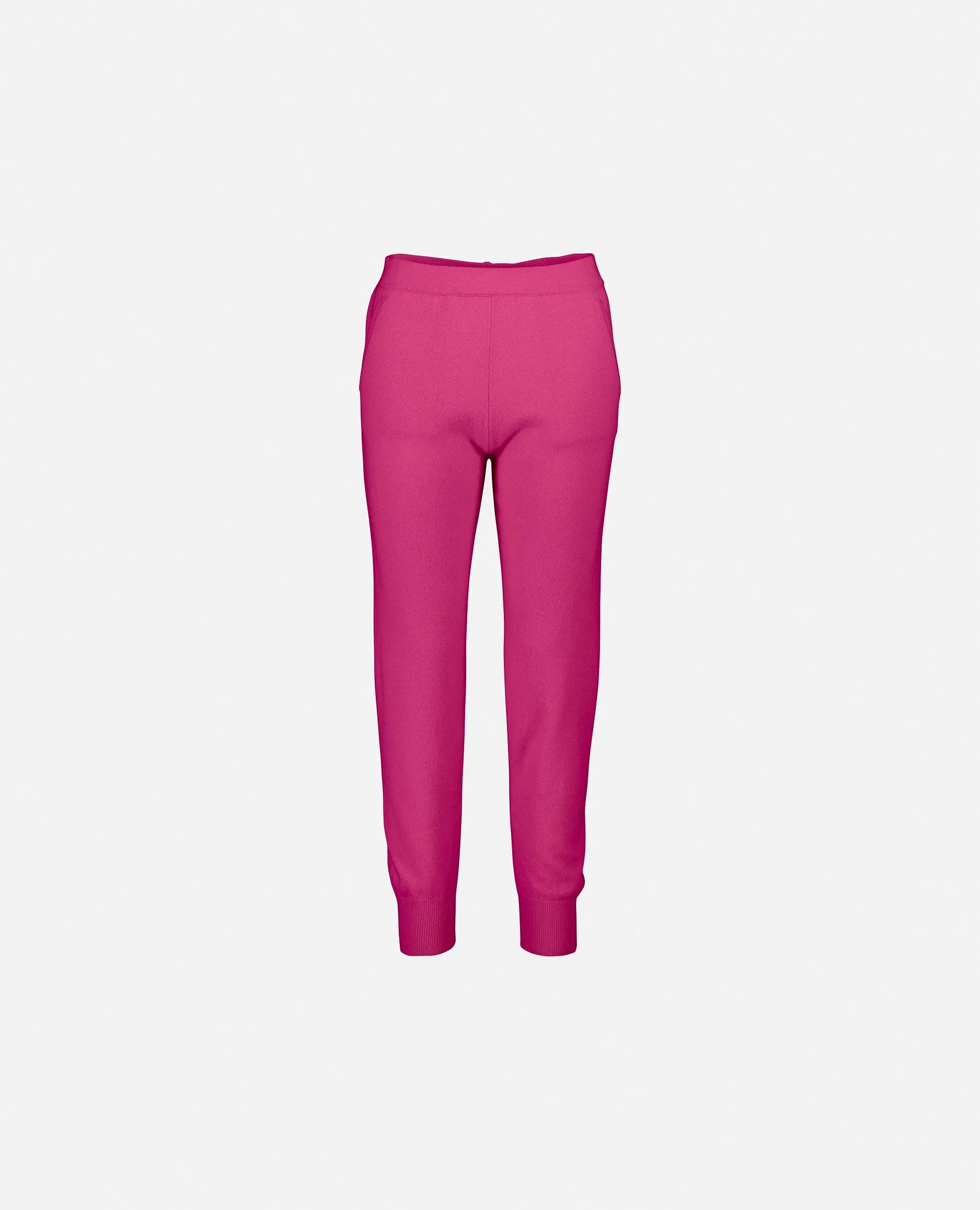 Hosen aus Cashmere in Rot - Lockerer Schnitt